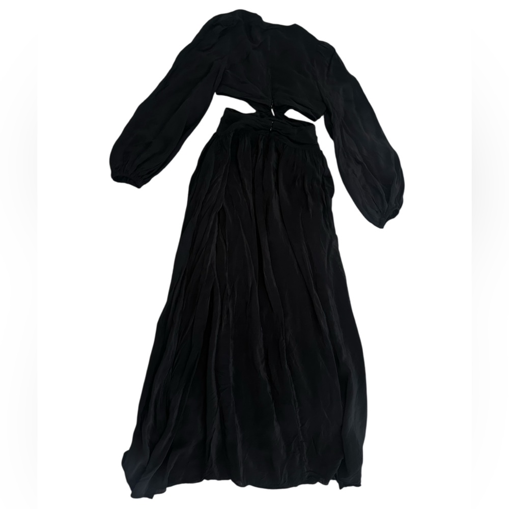 FARM RIO Black Cut Out Maxi Dress with Sun Buckle Small - Picture 7 of 16